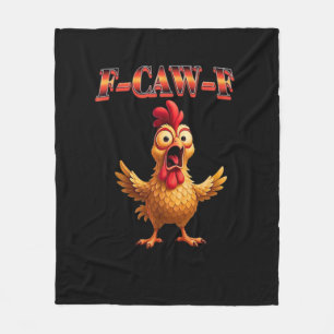 F Caw F Grappige Kip Klassiek Esthetisch Ontwerp Fleece Deken