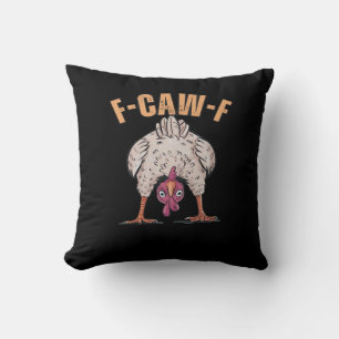F Caw F Grappige Kip Klassieke Retro Coole Stijl Kussen