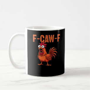 F Caw F Grappige Kip Klassieke Trendy Moderne Stij Koffiemok