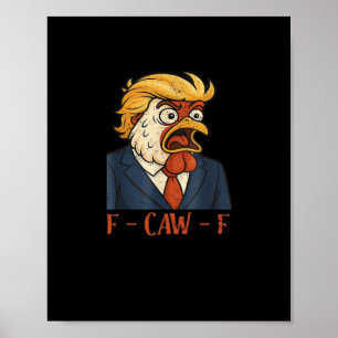 F Caw F Grappige Kip Klassieke Vintage Coole Stijl Poster