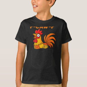 F-caw-f Grappige Kip Zak Humor Citaat Haan M T-shirt
