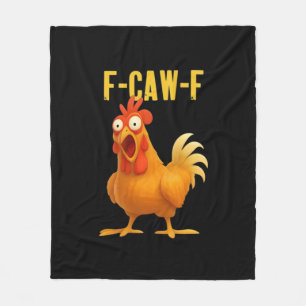 F Caw F Grappige Kippenmeme Trendy Moderne Stijl Fleece Deken