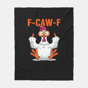 F-Caw-F Grappige Klassieke Kip Minimaal Schoon Fleece Deken