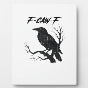 F-Caw-F Grappige Kraai Fotoplaat