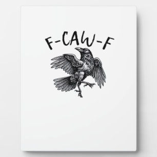 F Caw F Grappige Kraai Vintage Grafisch Fotoplaat