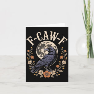 F-caw-f Grappige Kraaien Nacht Vogel Liefhebbers H Kaart