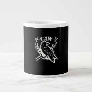 F-Caw-F Grappige Raaf Vintage Kraai Sarcastische H Extra Grote Beker