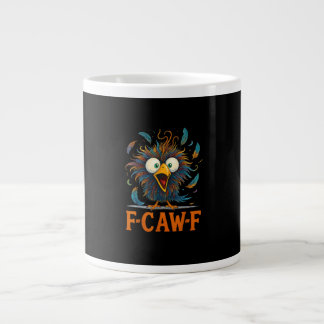 F-Caw-F Grappige Rommelige Kip Vogel Haan F-Caw-F Extra Grote Beker