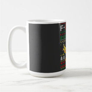 F-CAW-F Grappige Schreeuwende Kip Lelijke Kerst Koffiemok