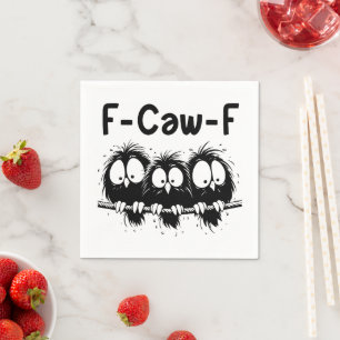 F-Caw-F Grappige Vogel Citaat Cadeaus Servet