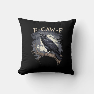 F Caw F Grappige Vogel Kraai Creatieve Casual Ontw Kussen