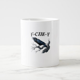 F-Caw-F Grappige Vogel Kraai Extra Grote Beker
