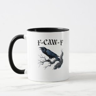 F-Caw-F Grappige Vogel Kraai Mok