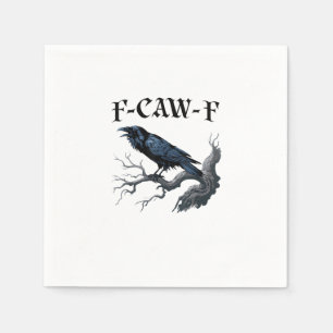 F-Caw-F Grappige Vogel Kraai Servet