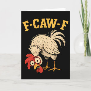 F Caw F Haan Grappige Fcawf Kippenboerderij Vogel Kaart