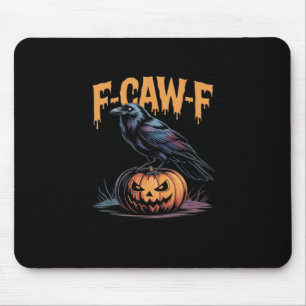 F-Caw-F Halloween Raaf Jack-O-Lantern Griezelige Z Muismat