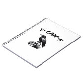 F Caw F Halloween Raven Skull Gothic Humor Design Notitieboek (Linkerzijde)