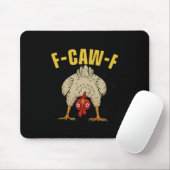 F-Caw-F Humor Gothic Crow Funny Aesthetic Style Muismat (Met muis)