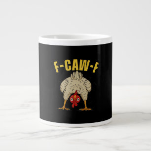 F-Caw-F Humor Gotische Kraai Grappige Esthetische Extra Grote Beker