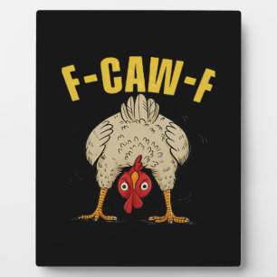 F-Caw-F Humor Gotische Kraai Grappige Esthetische Fotoplaat