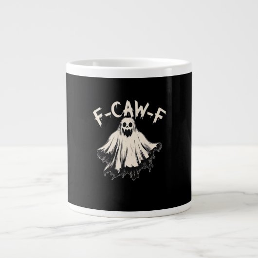F-Caw-F Humor Retro Classic Extra Grote Beker (Voorkant)