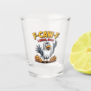 F-CAW-F Ik bedoel Boo Funny Spooky Halloween Skull Shot Glas