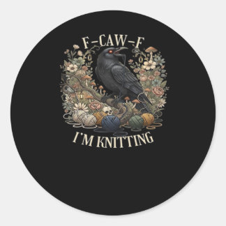 F-Caw-F Ik Brei Creatieve Vrijetijdskleding Ronde Sticker