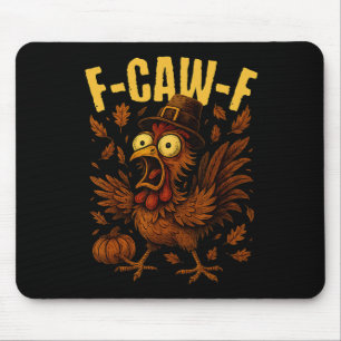 F-caw-f Kalkoen Kip Pilgrim Hoed Grappige Thanksgi Muismat