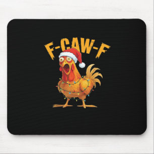 F-Caw-F Kerst Kip Essentieel Muismat