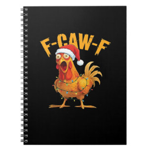 F-Caw-F Kerst Kip Essentieel Notitieboek