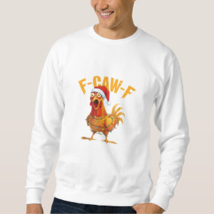 F-Caw-F Kerstmis Grappige Kip Kerstmis Essentieel Trui
