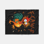 F-caw-f Kip Citaten Haan Fcawf Grappig Fawk Off Fleece Deken (Voorkant (Horizontaal))