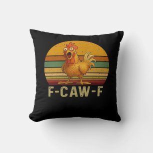 F-Caw-F Kip Essential Retro Klassieker Kussen