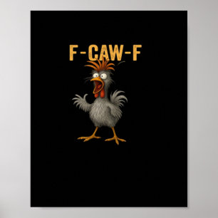 F-Caw-F Kip Essentiële Esthetische Casual Poster