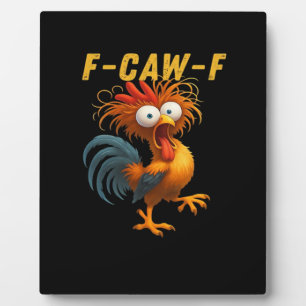 F-Caw-F Kip Essentiële Grappige Ontwerp Fotoplaat
