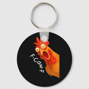 F-Caw-F Kip Essentiële Klassieke Retro Sleutelhanger