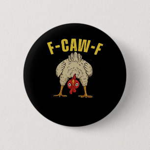 F-Caw-F-Kip Essentiële Kunst Grafisch Ronde Button 5,7 Cm