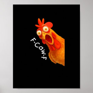 F-Caw-F Kip Essentiële Minimaal Schone Poster