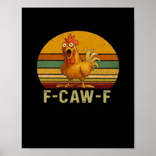 F-Caw-F Kip Essentiële Retro Klassieker Poster