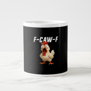 F-Caw-F Kip Grappige Kip F-Caw-F Uitrusting Creati Extra Grote Beker