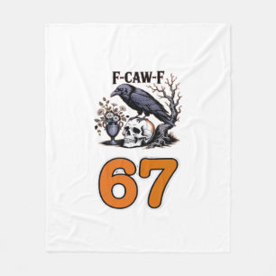 F-Caw-F Kip Halloween Klassieker Fleece Deken
