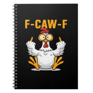 F-Caw-F Kip Klassiek Grappig Trendmatig Notitieboek