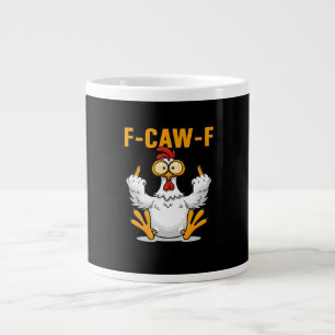 F-Caw-F Kip Klassiek Grappig Trendy Extra Grote Beker