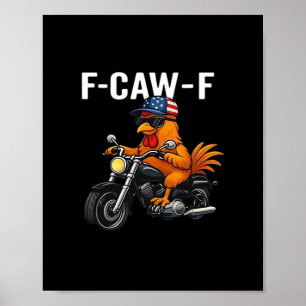 F-Caw-F Kip Klassieke Esthetische Grafiek Poster