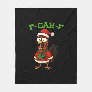F-Caw-F Kip Klassieke Retro Grafiek Fleece Deken