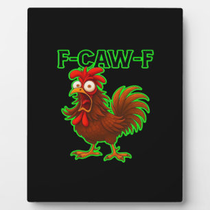 F-Caw-F Kip Klassieke Retro Grafiek Fotoplaat