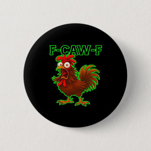 F-Caw-F Kip Klassieke Retro Grafiek Ronde Button 5,7 Cm