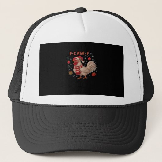 F-Caw-F Kip Klassieke Trendy Casual Trucker Pet (Voorkant)