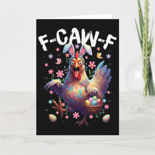 F-caw-f Kip Konijn Haan Meme Grappig Pasen Da Kaart