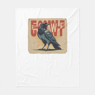 F-Caw-F Klassiek Uniek Fleece Deken